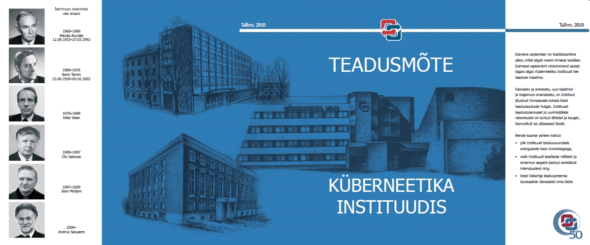 "Teadusmõte Küberneetika Instituudis" kaanepilt